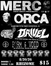 Merc / Orca / Drivel / Form & Void